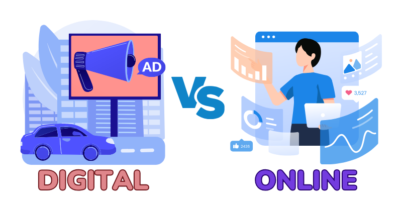 marketing digital vs marketing online