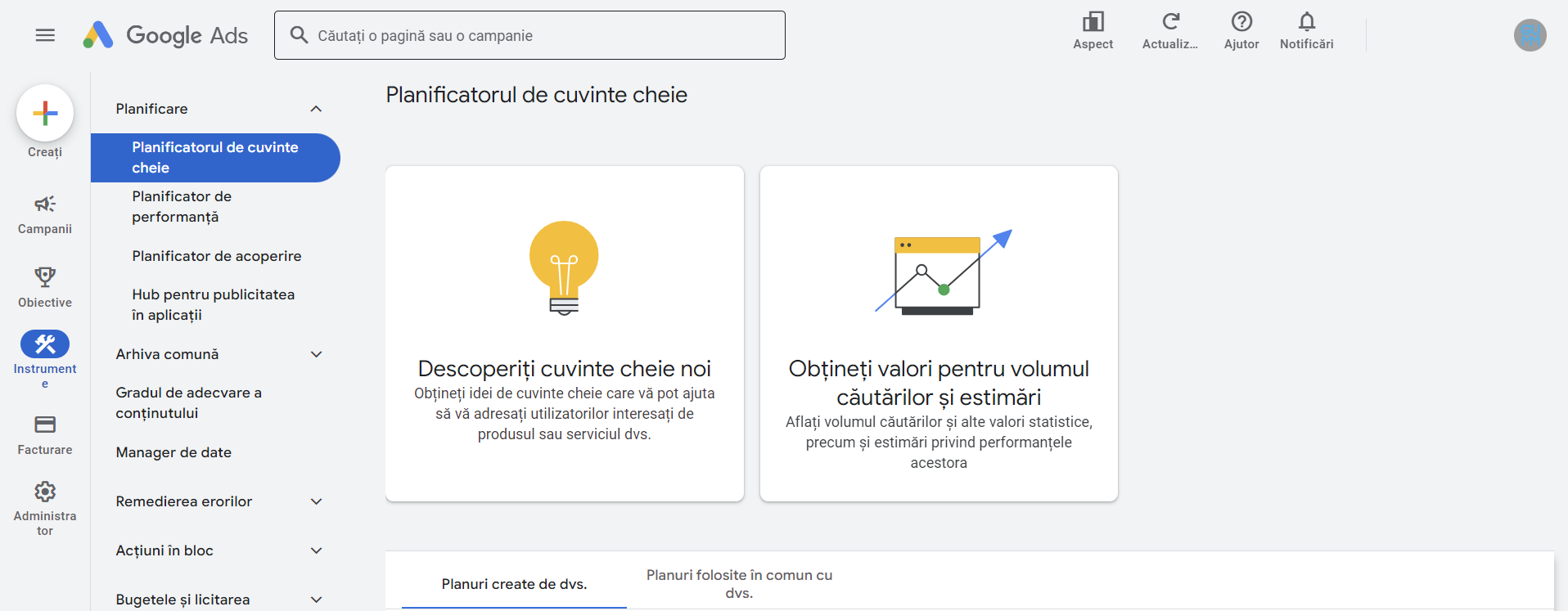 Keyword Planner 7 Instrumente Google Gratuite Pentru SEO