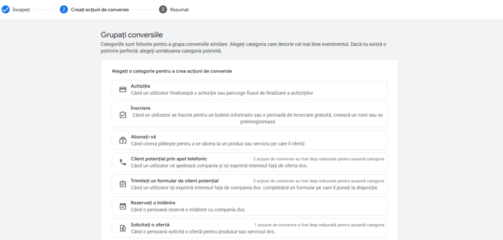 conversii campanii display ads